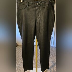 Lee Leather-Look Black Skinny Pants